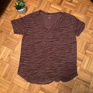 SOFT AMERICAN EAGLE ZEBRA PATTERN FLOWY T SHIRT LOUNGEWEAR OVERSIZED TOP